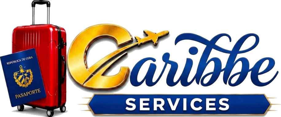 Caribbe Legal Services - Pasaporte, Maleta y Logotipo